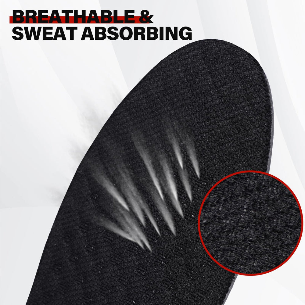 ERGOfoot air cushion insoles show shock absorption for long walks