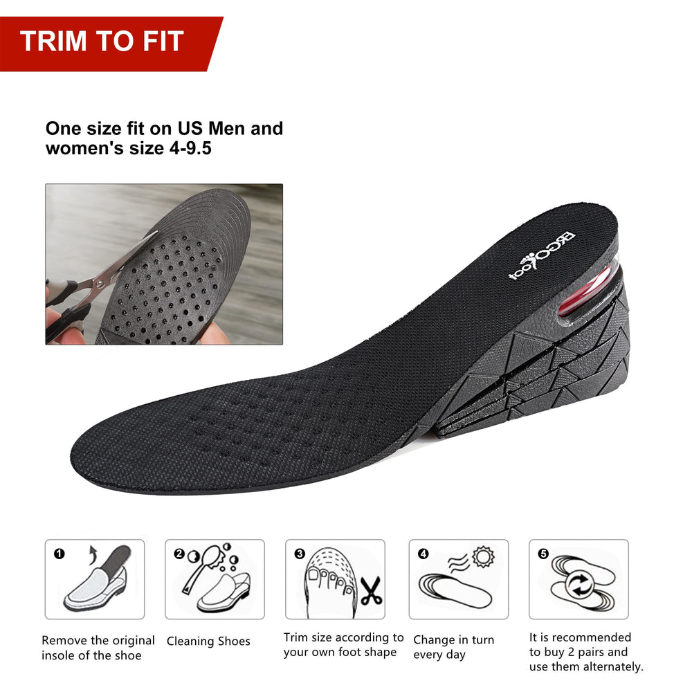 ERGOfoot trimmed-to-fit insole lines for precise shoe sizing