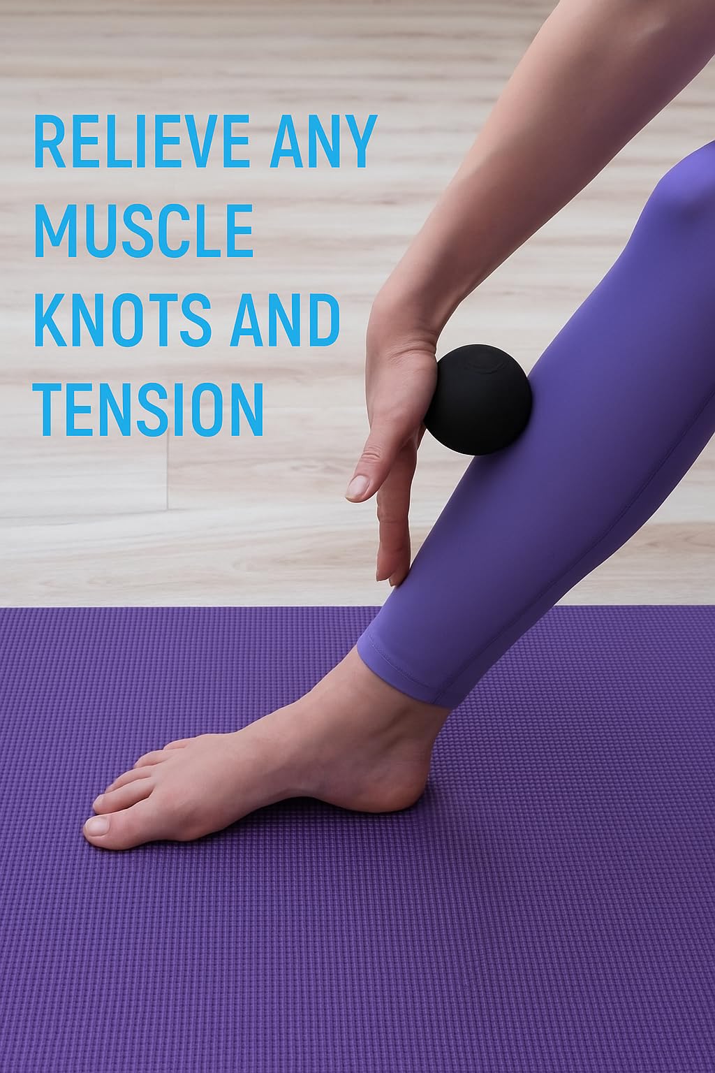 Ergonomic Innovations durable rubber lacrosse ball 2.5-inch offers reliable resistance for fascia work