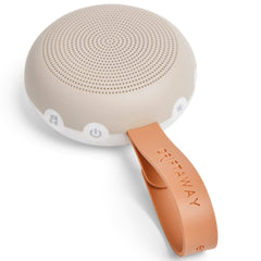 ergoPouch Drift Away white noise machine front view, portable for baby's sleep