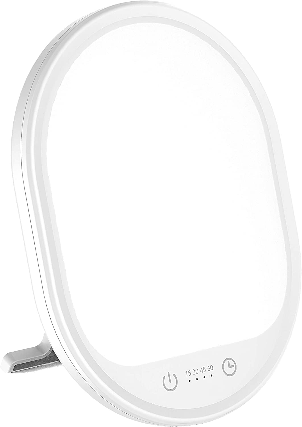 Erligpowht UV-Free 10000 Lux lamp front view showing bright daylight effect for focus