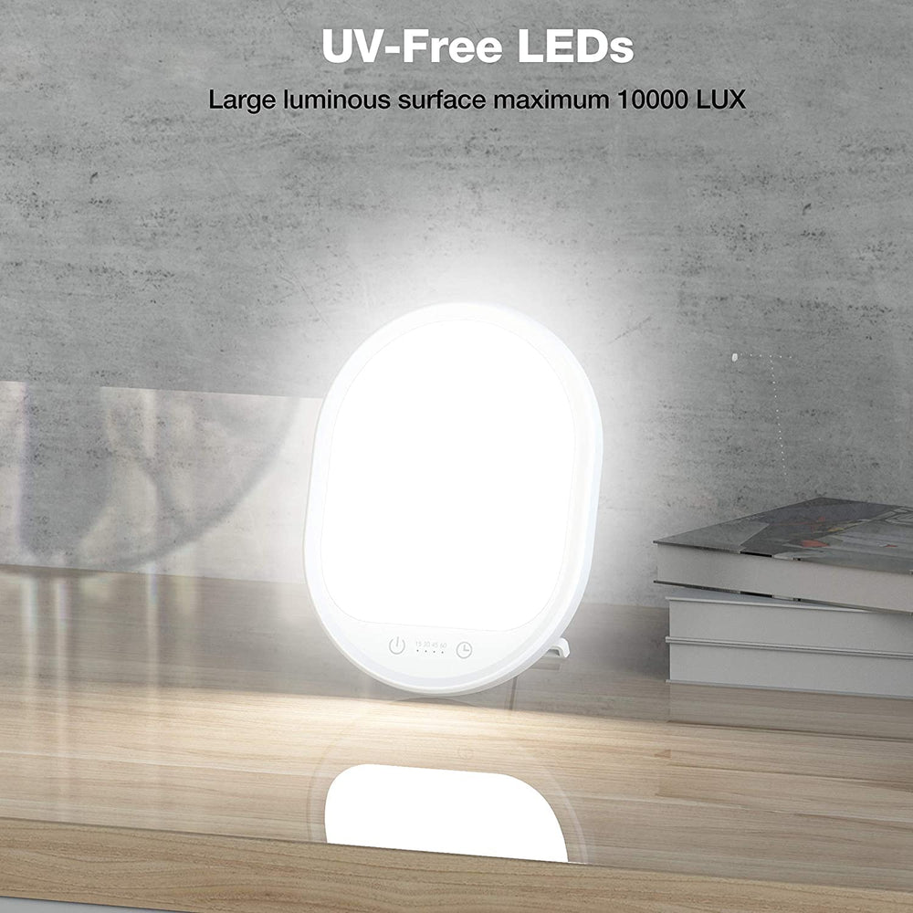 Erligpowht lamp with large illumination surface for even coverage