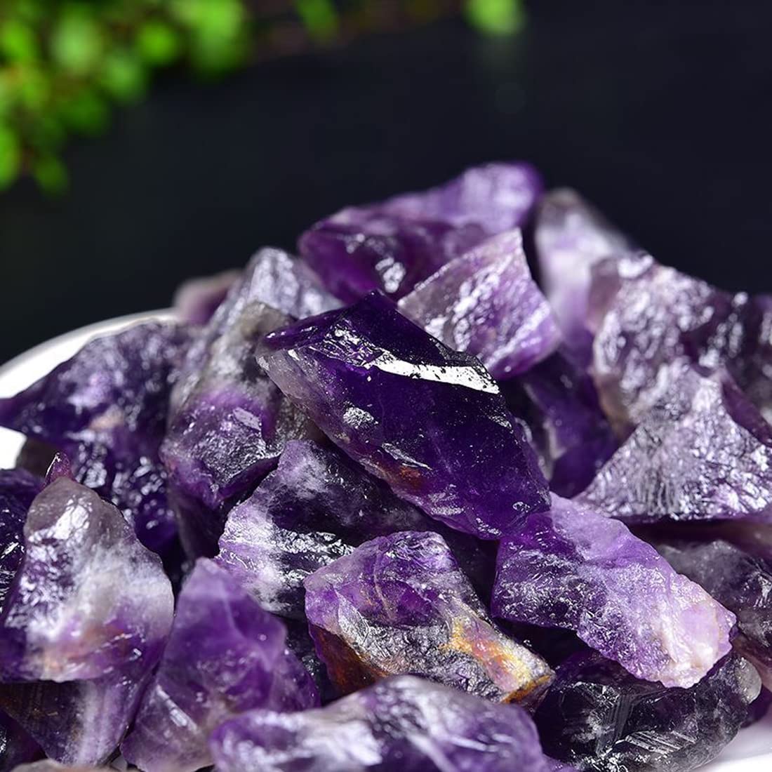 Erliway amethyst crystal for DIY tumbling and crafting projects
