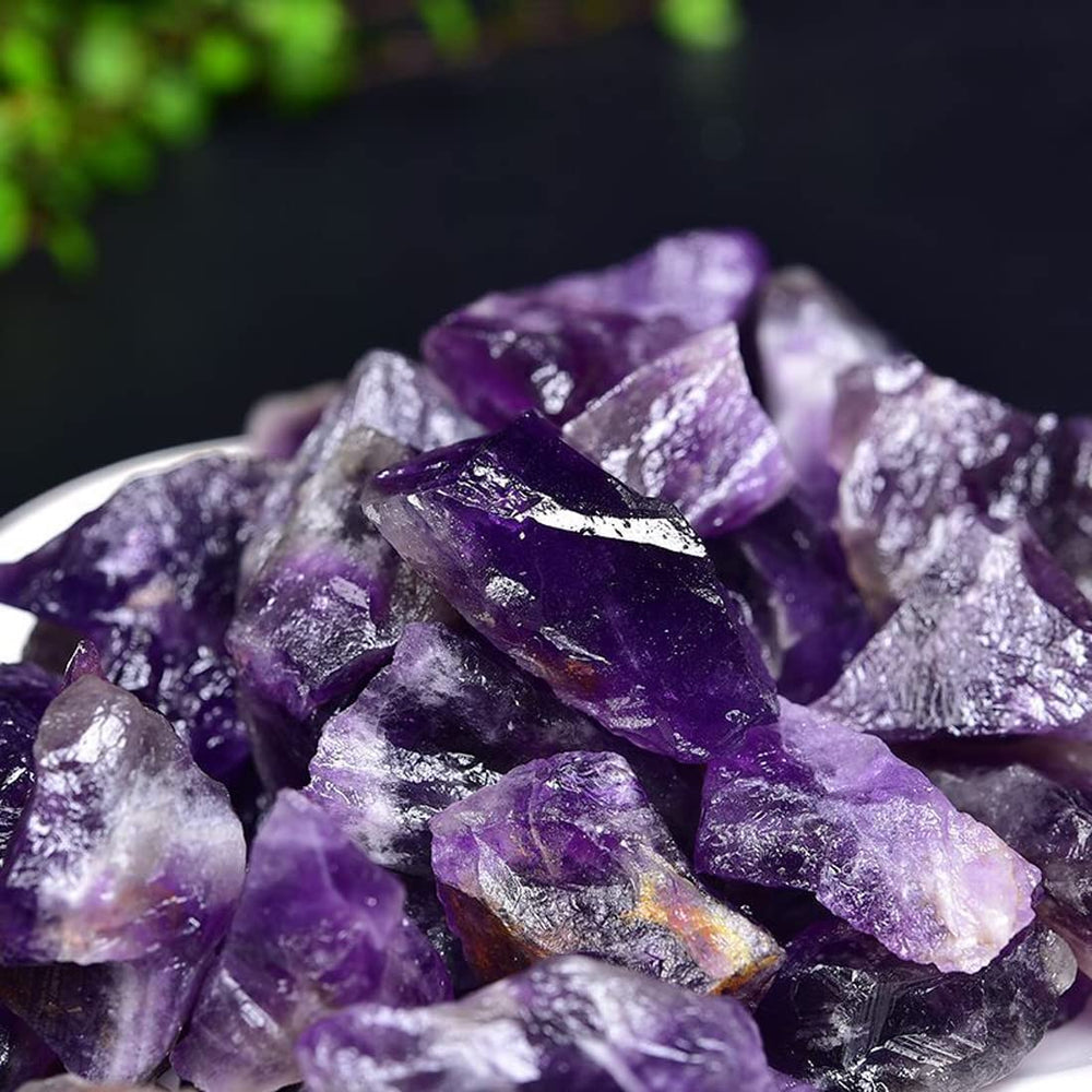 Erliway amethyst crystal for DIY tumbling and crafting projects