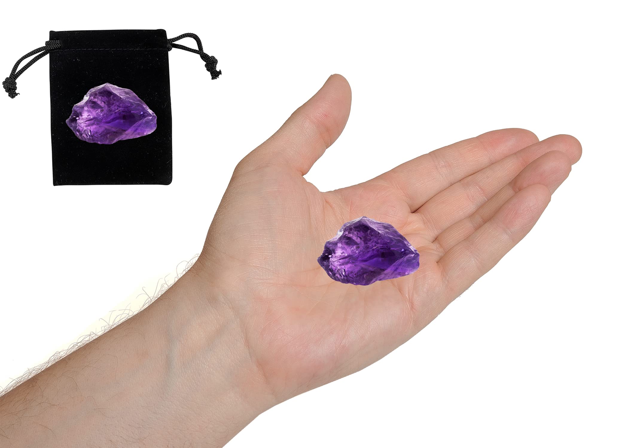Erliway amethyst wire-wrapping stone ready for jewelry making