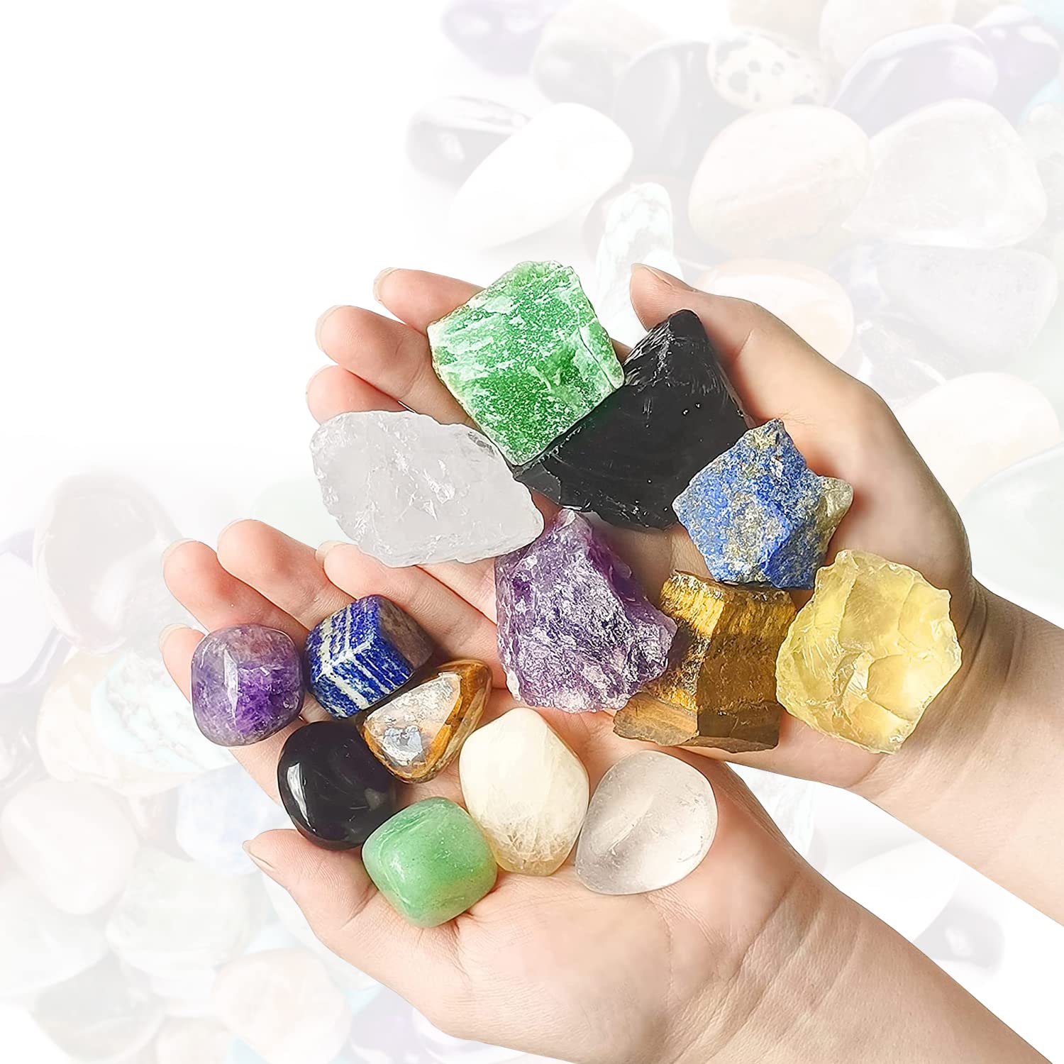 Erliway Aroma Diffuser Clear Quartz Stone pairs with diffusers.
