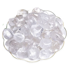 Erliway Clear Quartz Tumbled Polished Gem ideal for feng shui decor.