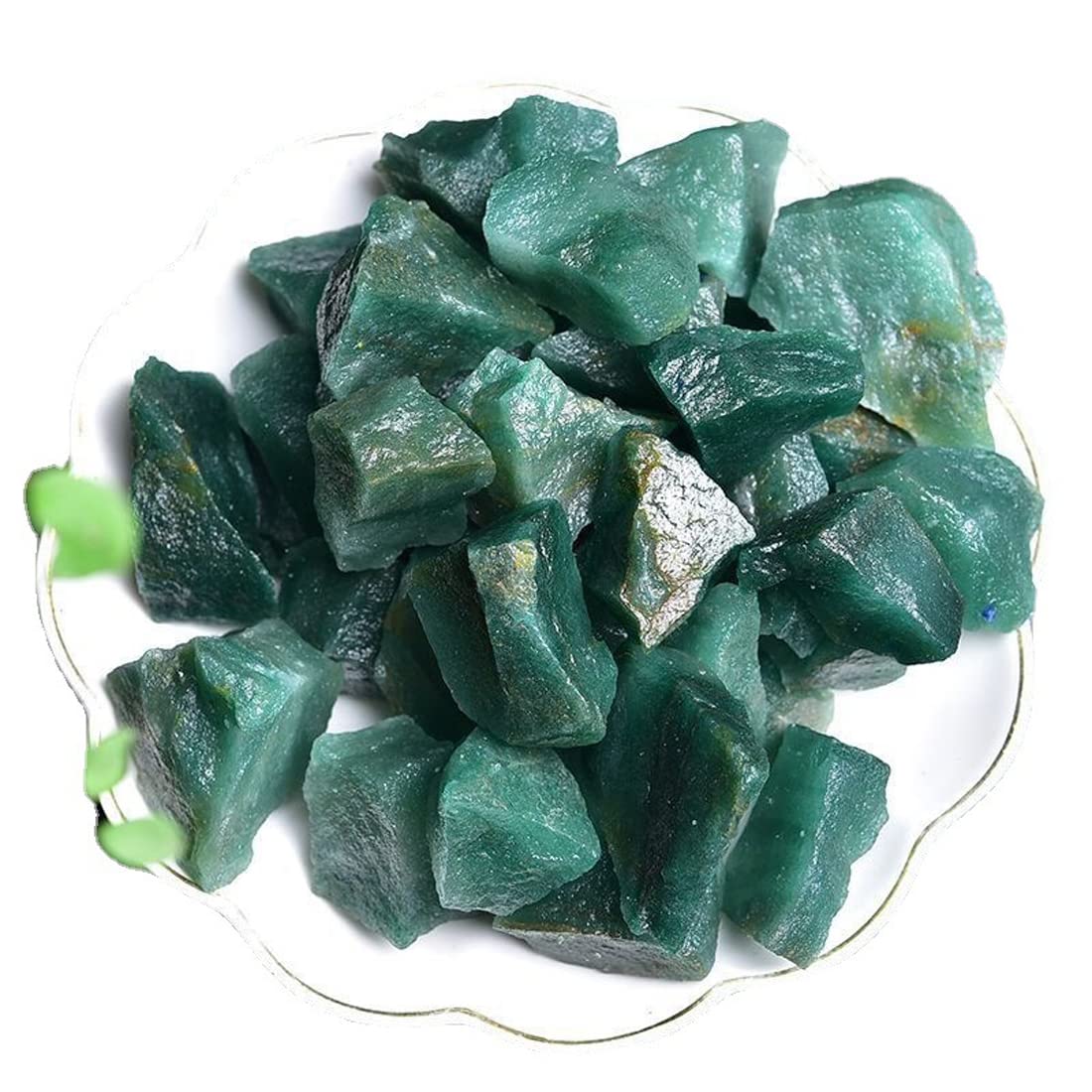 Erliway Green Aventurine rough texture close-up showing natural pits