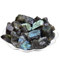 Erliway Labradorite tumbling stone with iridescent color for DIY jewelry