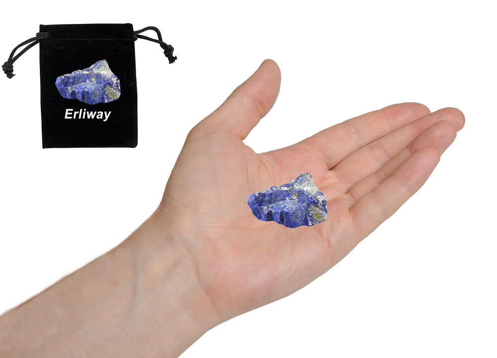 Erliway Lapis Lazuli decorative-display stone enhances shelves and altars.