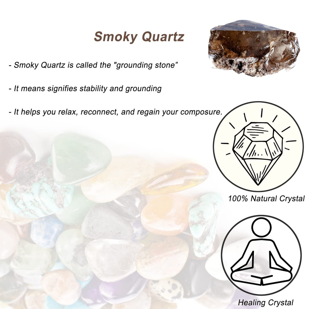 Erliway Smoky Quartz cabbing-ready piece for custom gemstone work.
