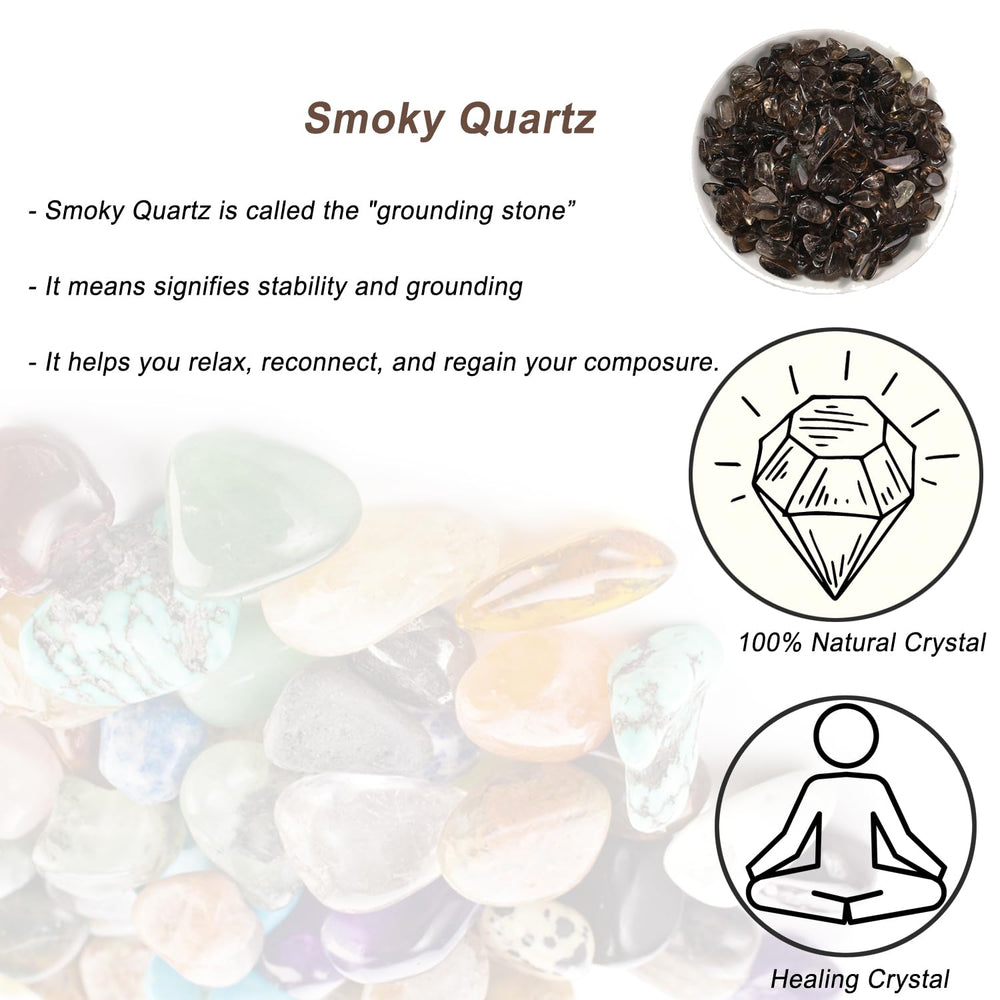 Erliway smoky quartz chips aquarium décor closeup, for color and texture in tanks.
