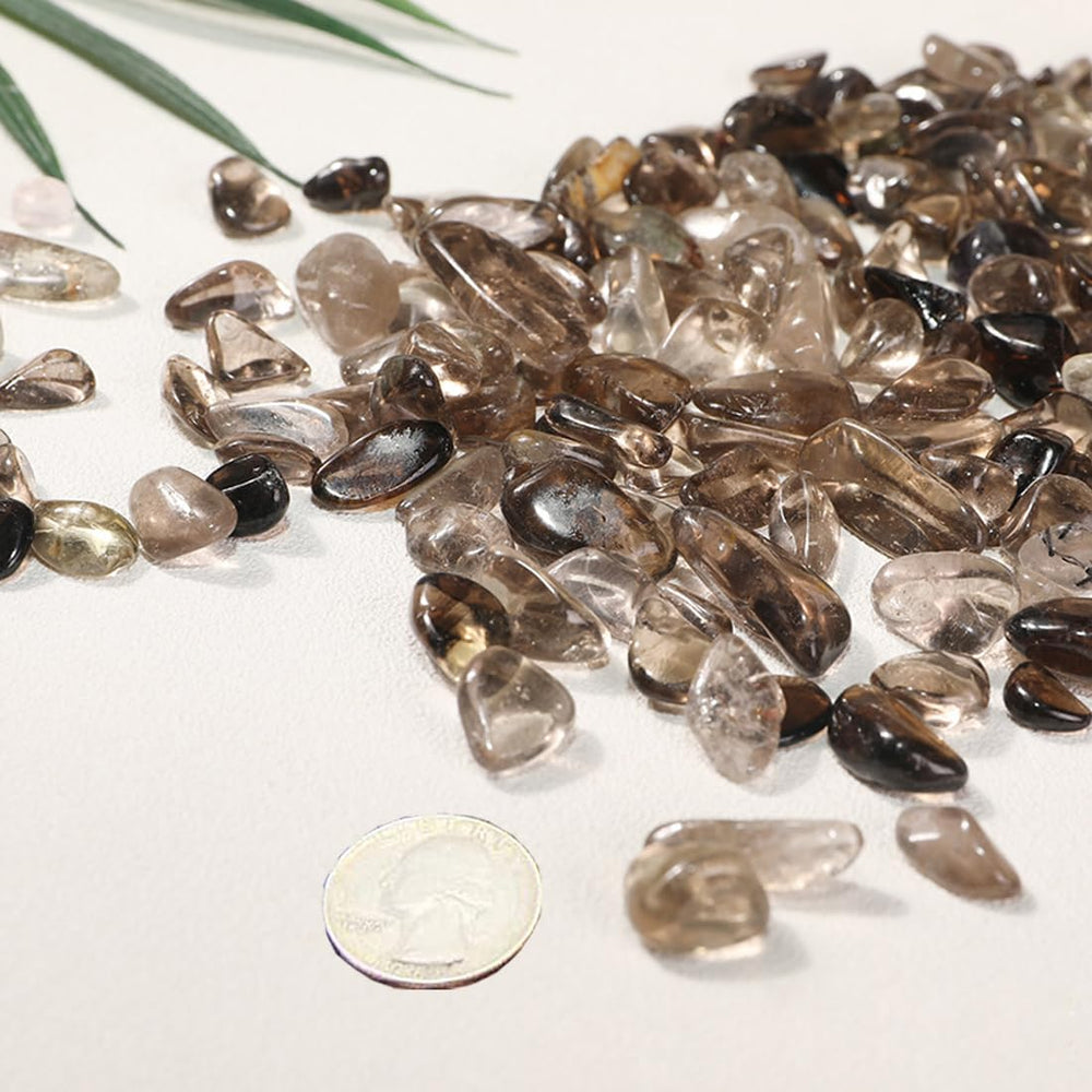 Erliway smoky quartz chips jewelry-making closeup, perfect for custom accessories.