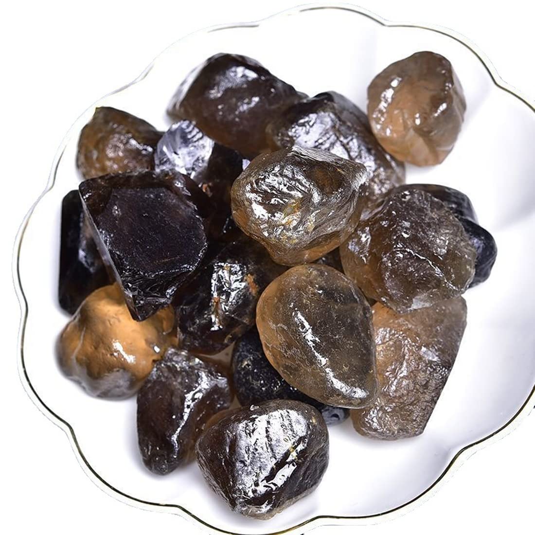 Erliway Smoky Quartz tumbling-friendly stone for DIY jewelry projects.