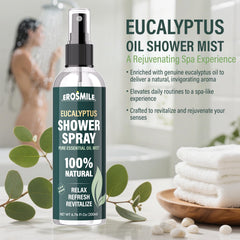 EROSMILE aromatherapy shower spray elevating bathroom ambiance with eucalyptus scent