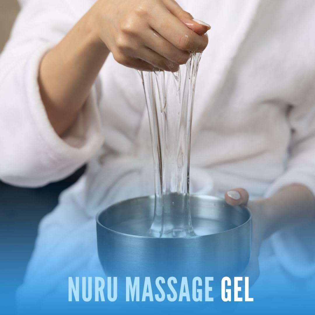 EROTICGEL Nuru Massage Gel includes dispenser for precise portions.