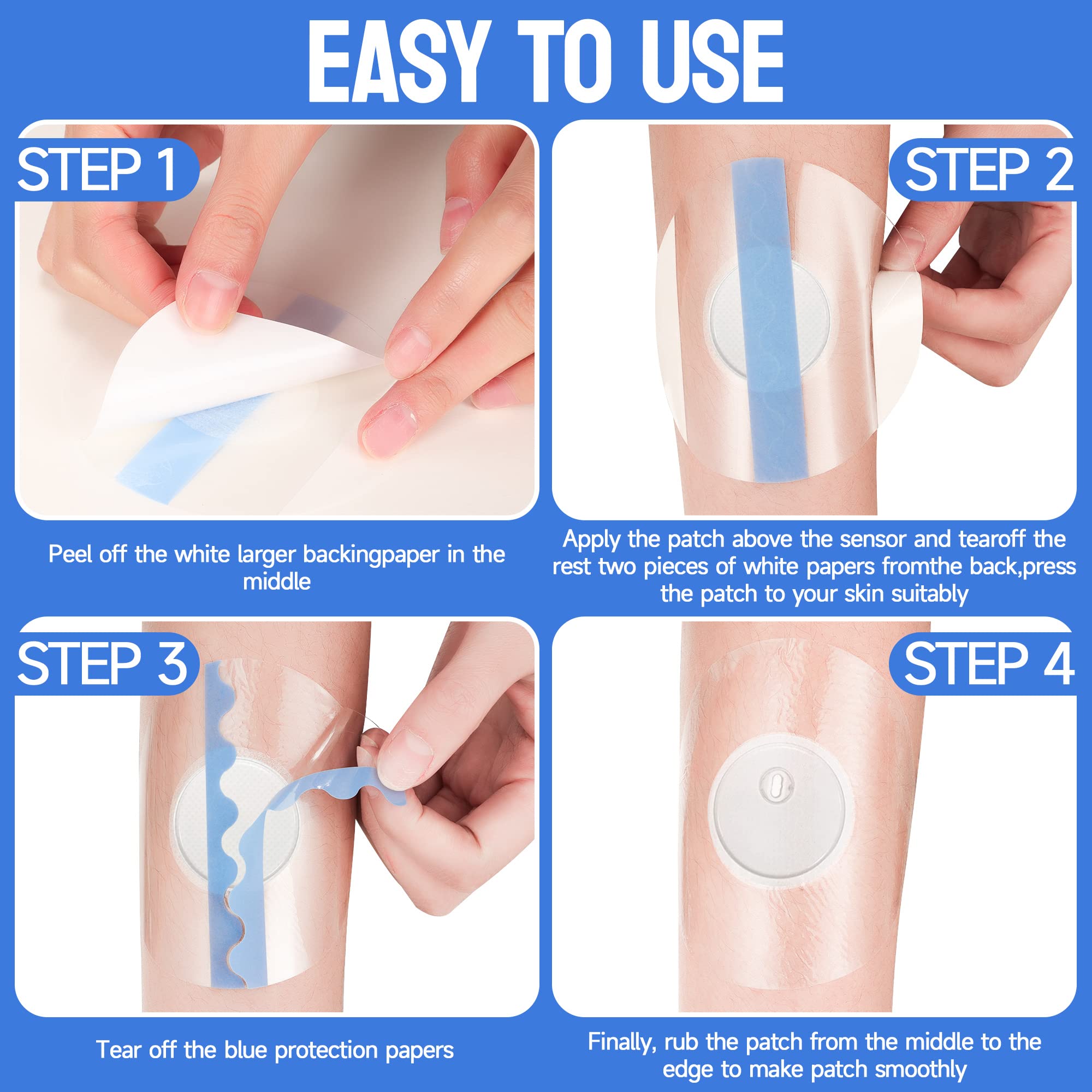 Eseige Libre 3 sensor cover 60-pack offers value for multiple days of use.