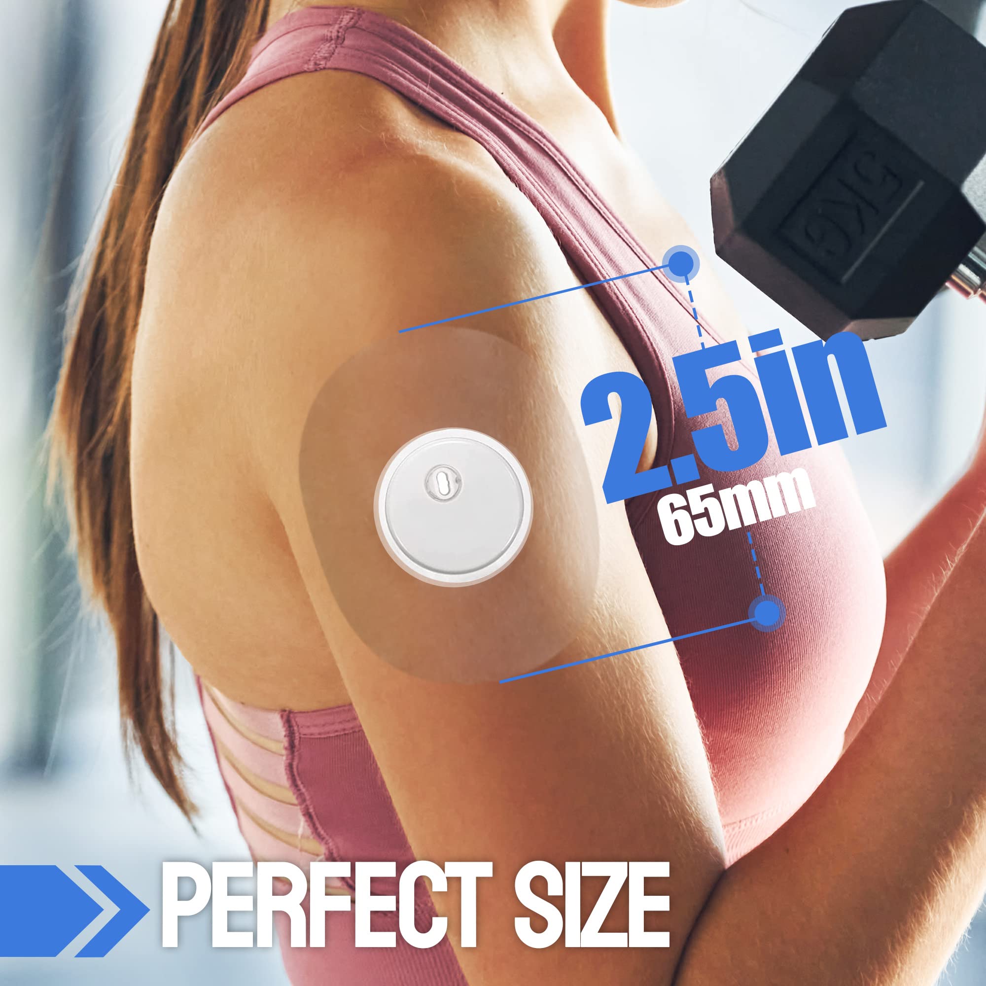 Eseige Libre 3 sensor cover uses strong adhesive to keep the sensor in place.