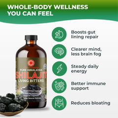 Pouring Essence Herbs Shilajit Bitters into a glass for a ritual.