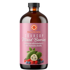 Essence Herbs Soursop Bitters bottle front shows a natural blend for immune support.
