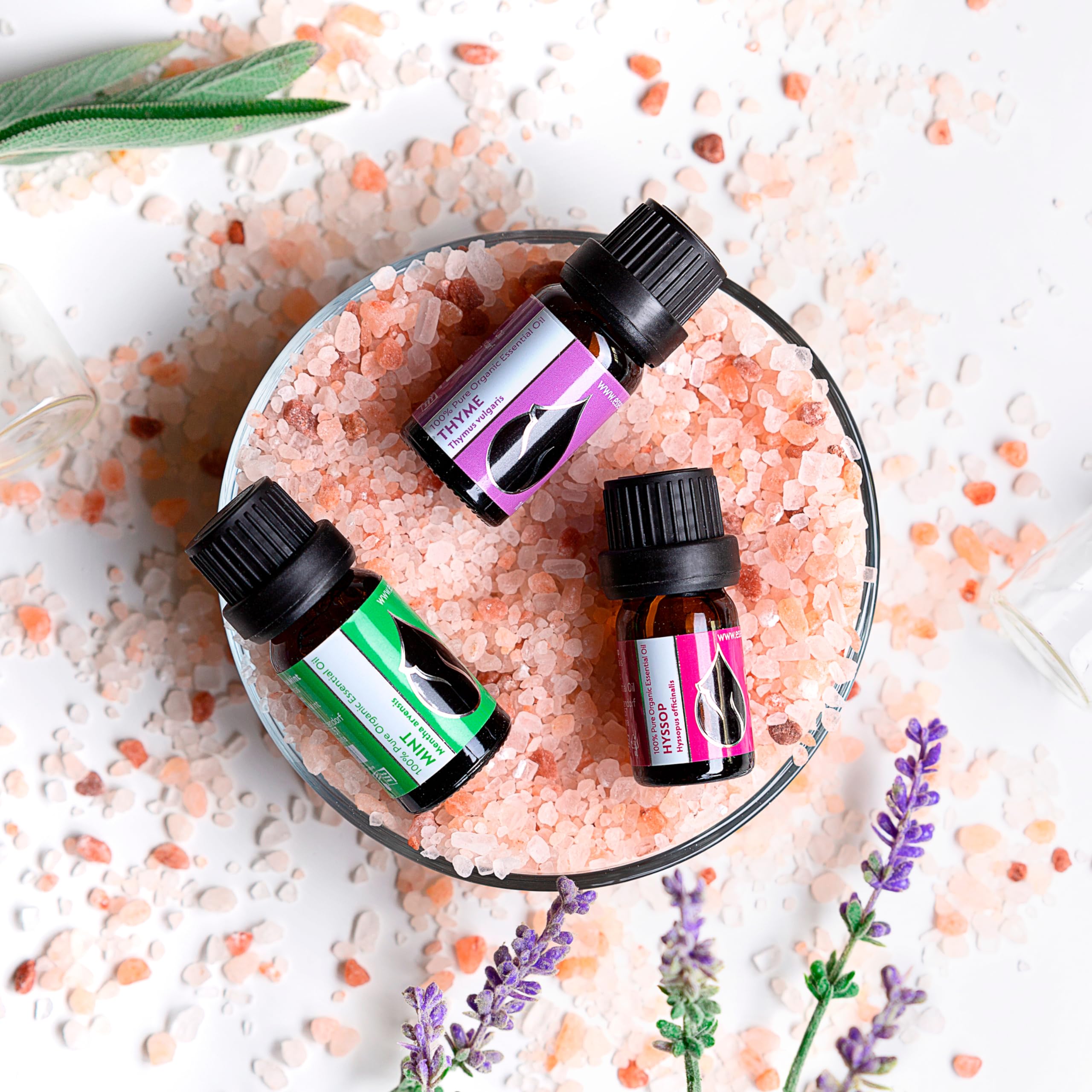 Mint oil used with carrier oil for a cooling massage idea.