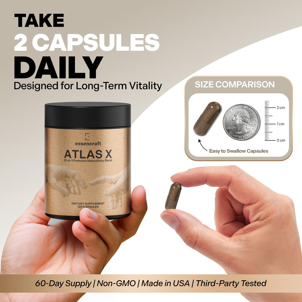 Essencraft Atlas X sea moss extract closeup suggesting immune and vitality support.