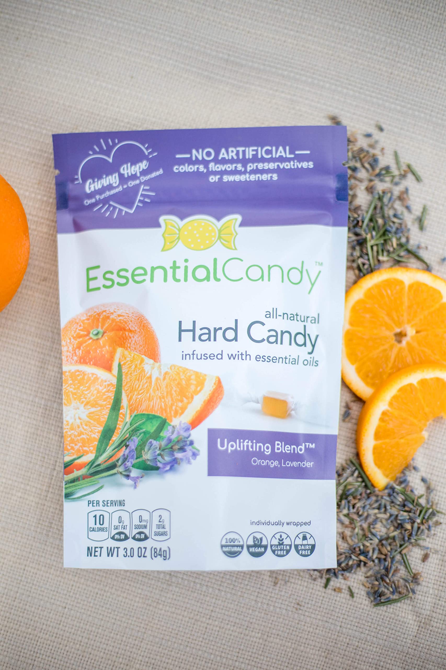 Caramelos vegetales Essential Candy: mezcla orgánica para uso diario.