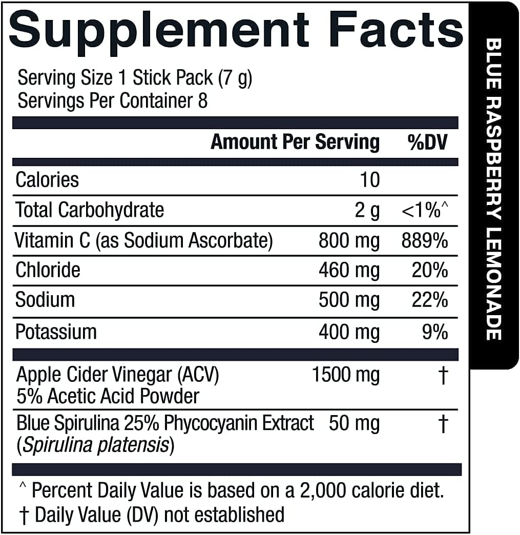 Essential Elements hydration packets with buffered vitamin C for immune support.