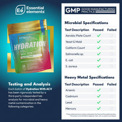 Essential Elements hydration packets watermelon cucumber flavor for refreshing electrolyte replenishment.
