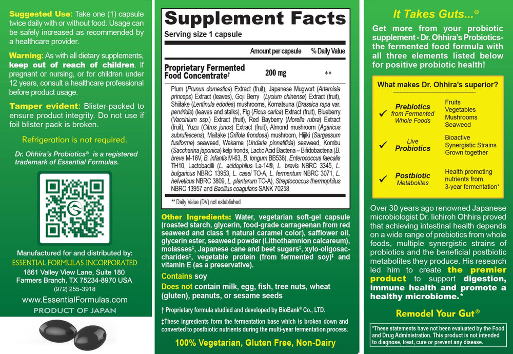 Dr Ohhira's travel pack front showcases convenient on-the-go probiotic support.