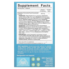 Essential Formulas Dr. Ohhira's Probiotics capsules close-up highlights multiple strains for immune support
