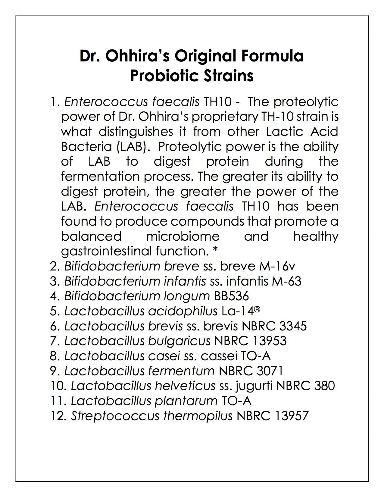 Essential Formulas non-GMO vegetarian label for allergen-free probiotics