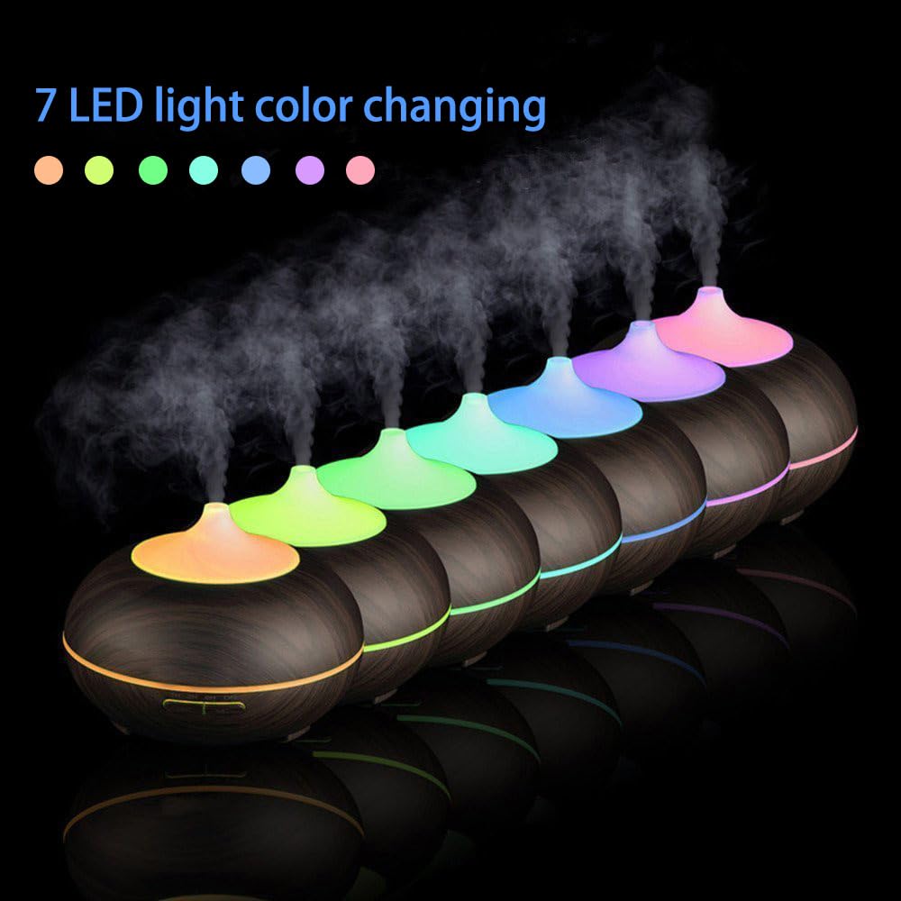 Essential oil diffuser 550ml timer settings for flexible diffusion duration