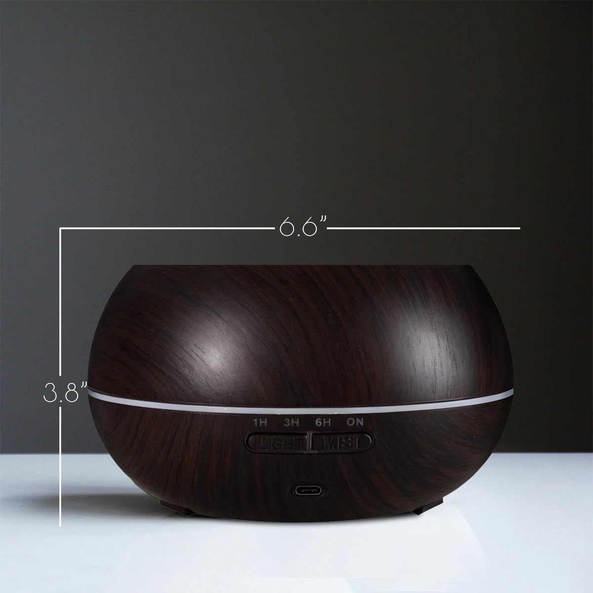 Essential oil diffuser with six-oil set for easy aromatherapy