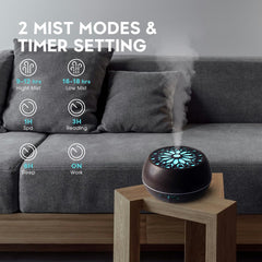 7-color LED night light to set ambient mood in evenings