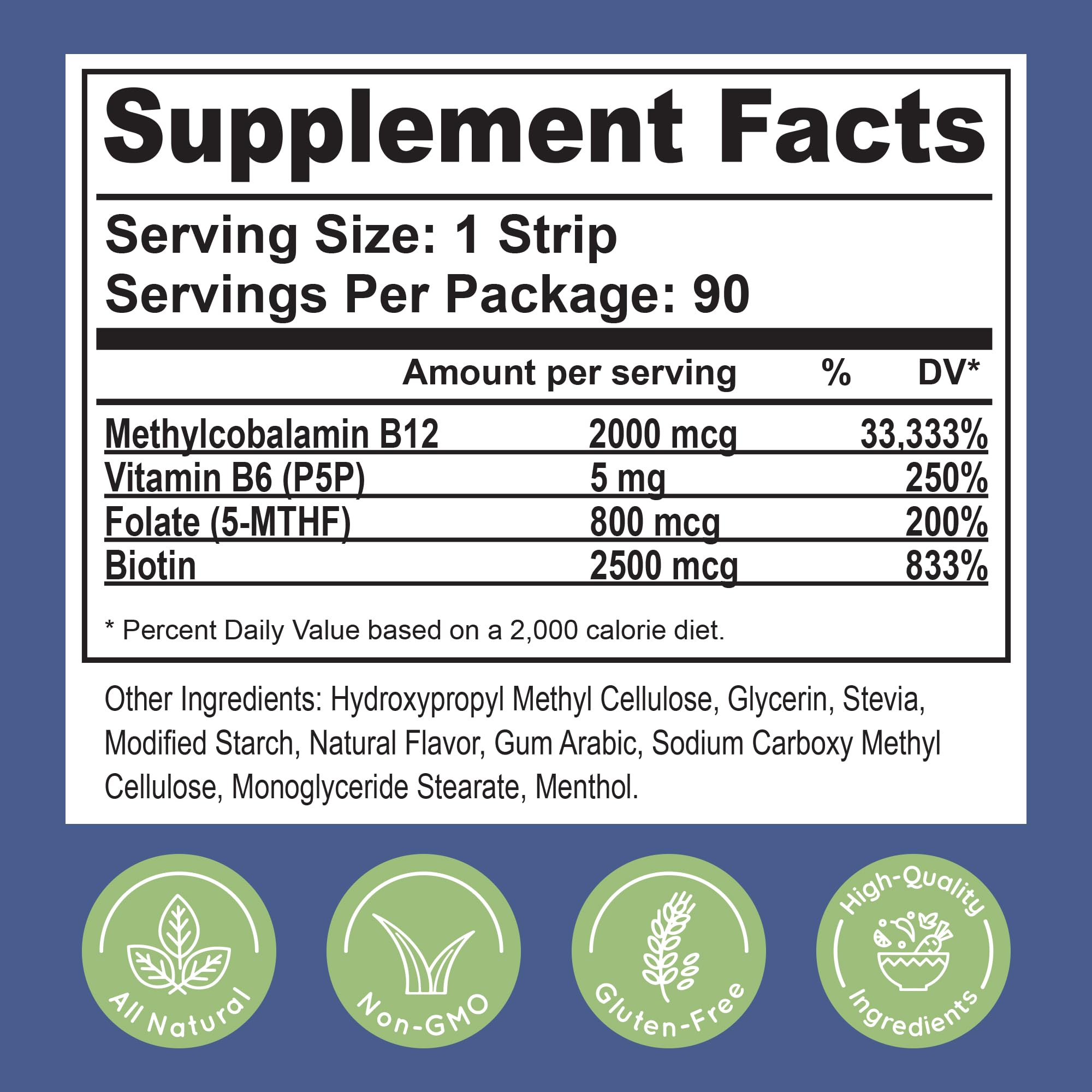 Strip packaging with foil seal emphasizes freshness and ease of use