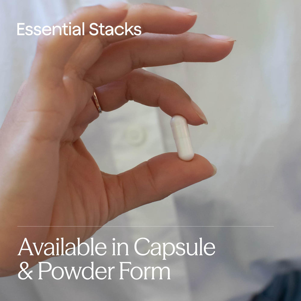 Essential Stacks Gut L-Glutamine Powder shelf-life display indicates freshness.