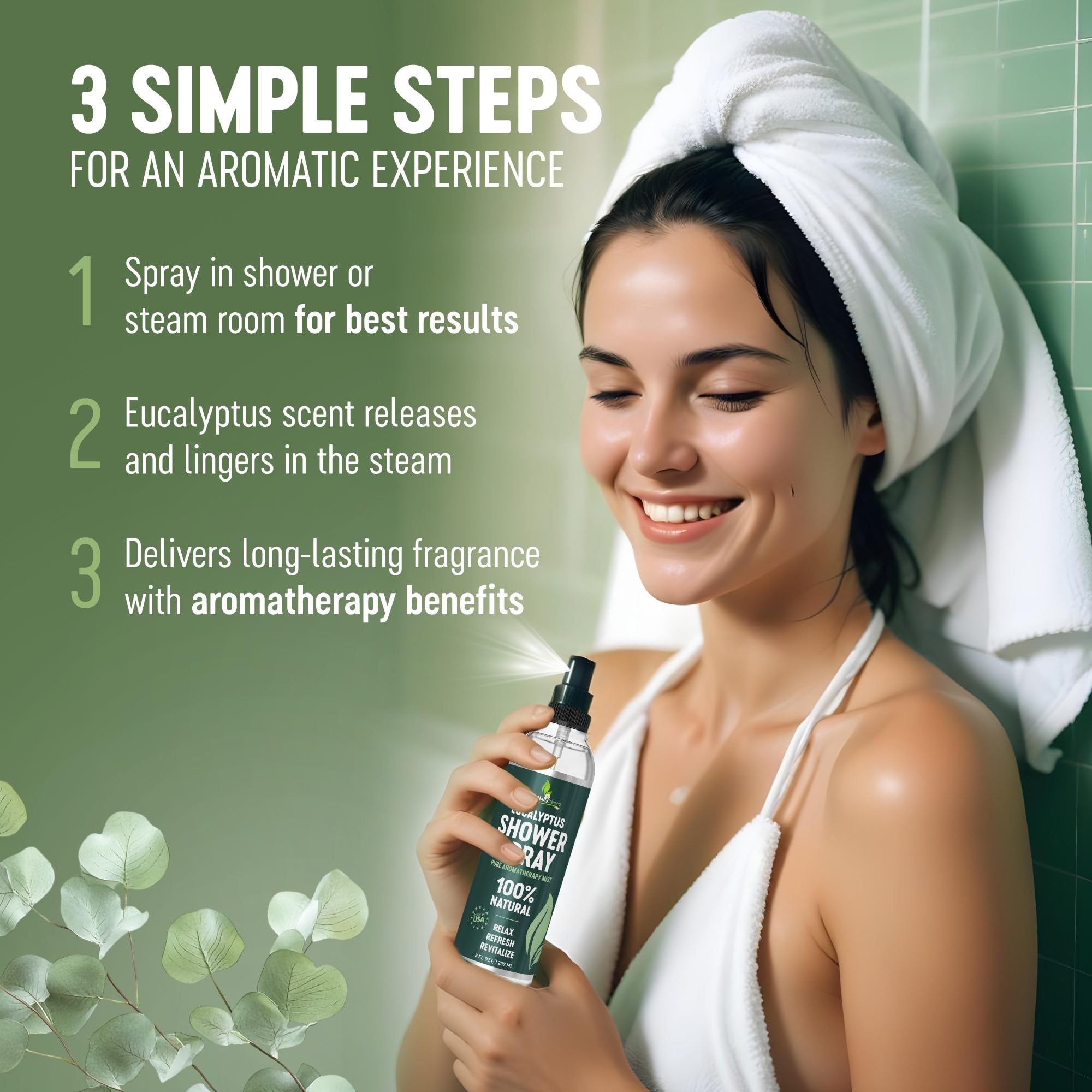 EssentiallyBased eucalyptus room aromatherapy spray showcasing home refresh and mood lift
