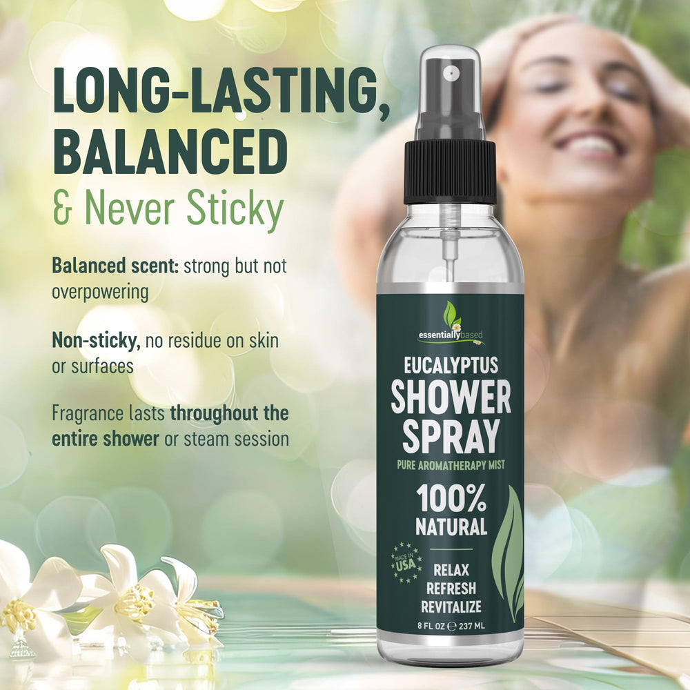 EssentiallyBased eucalyptus spa steam-room aroma image highlighting premium aromatherapy for steam rooms