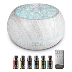 Essentil diffuser with 550ml capacity for long-lasting aromatherapy sessions.