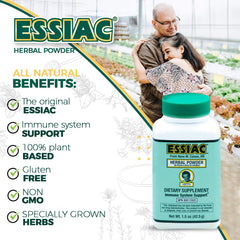 Essiac tea brewing in hot water for a soothing herbal infusion.