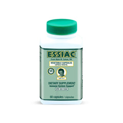 Essiac tea capsules bottle ready for daily antioxidant support.