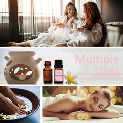 Esslux Cherry Blossom oil in amber bottle with dropper enables precise application.