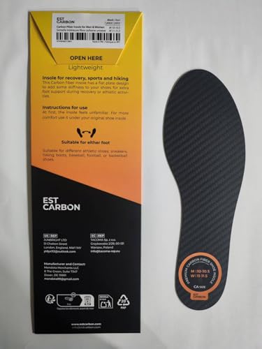 EstCarbon 3K twill carbon fiber texture conveys durable, long-lasting support.