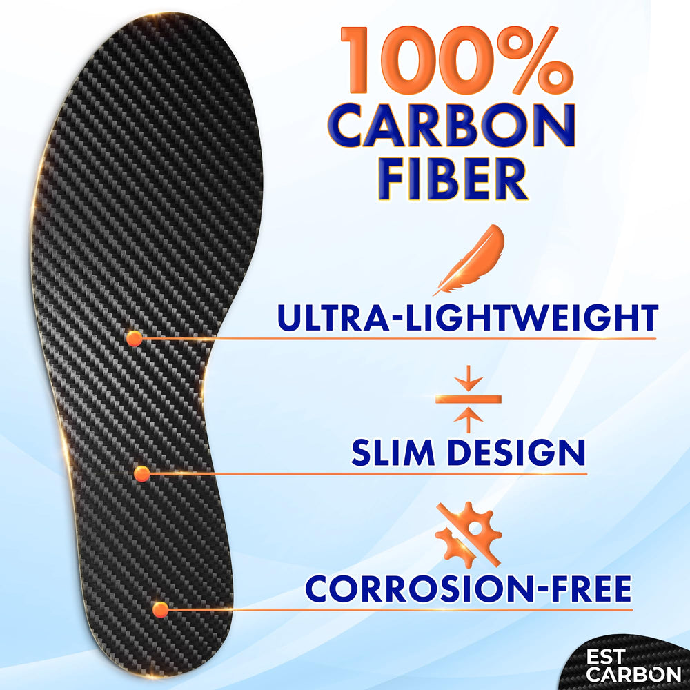 EstCarbon hiking-ready insole supports trail performance and comfort.