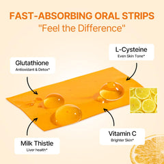 ESTHER FORMULA Liposomal Glutathione Strip lemon flavor highlights refreshing citrus experience