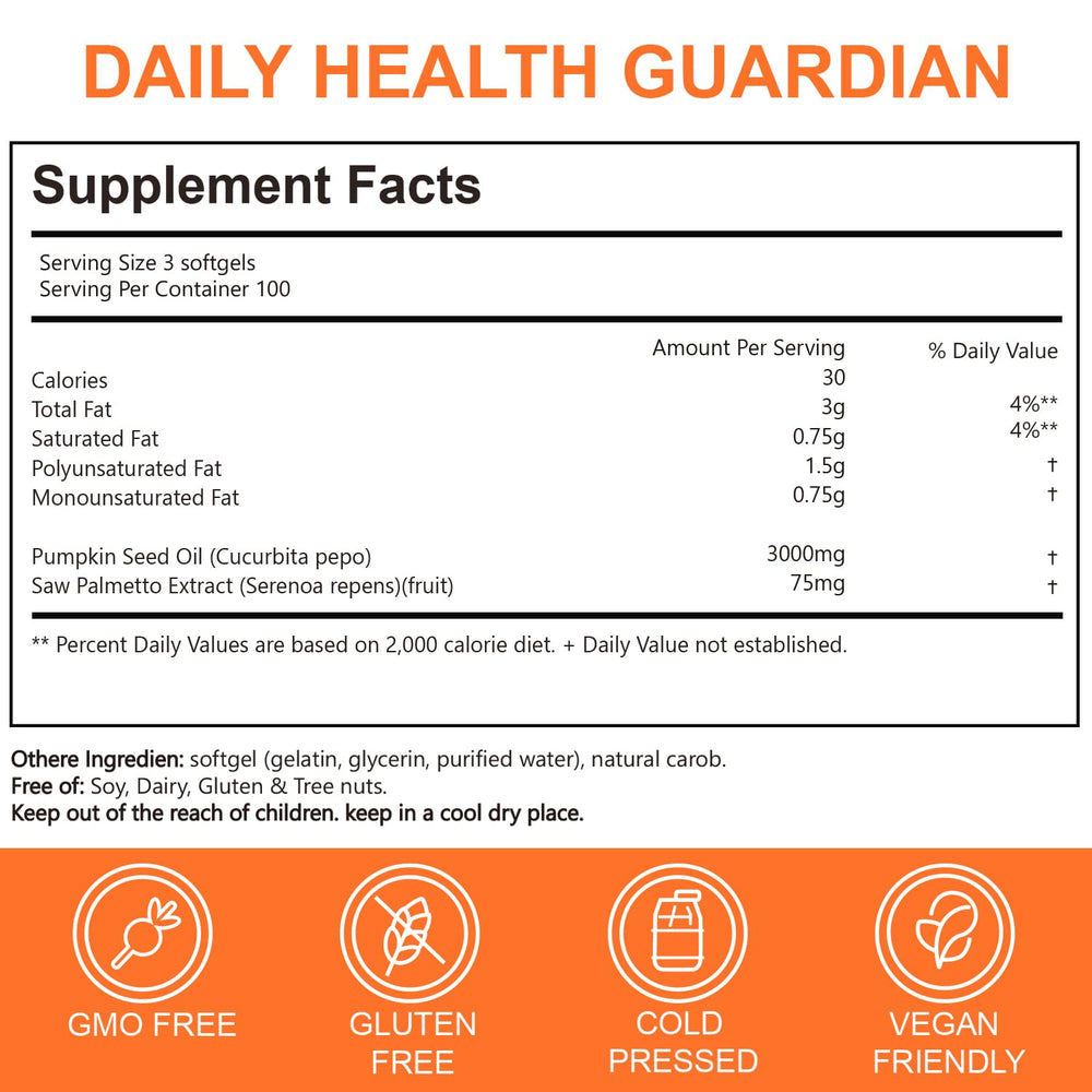 ESTHFGPSV pumpkin seed oil softgel capsules ready for easy daily use.