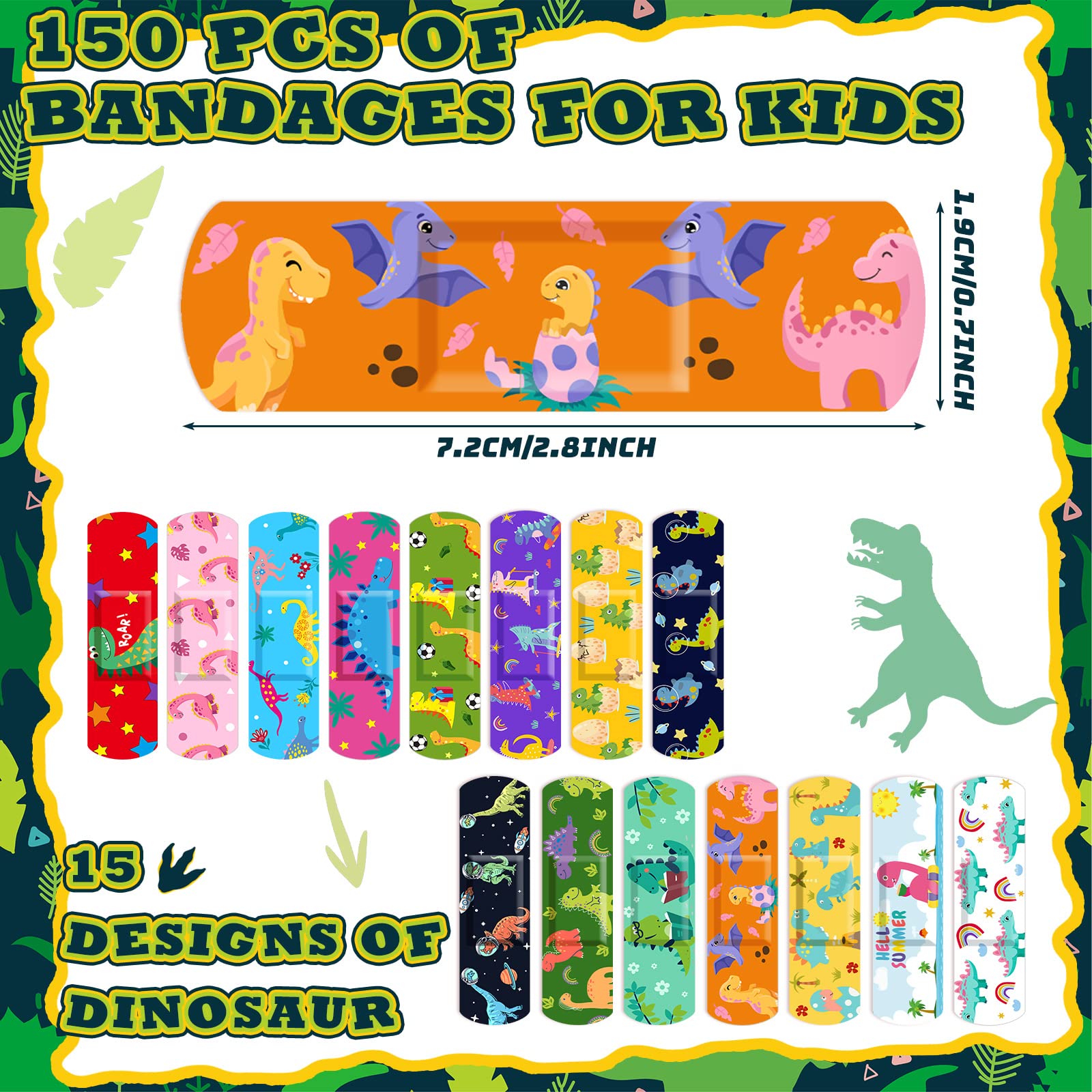 Estune Curitas Dinosaurio, ideal para clase, campamentos y actividades escolares.