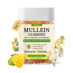 Esverco Mullein Gummies bottle front for convenient lung support
