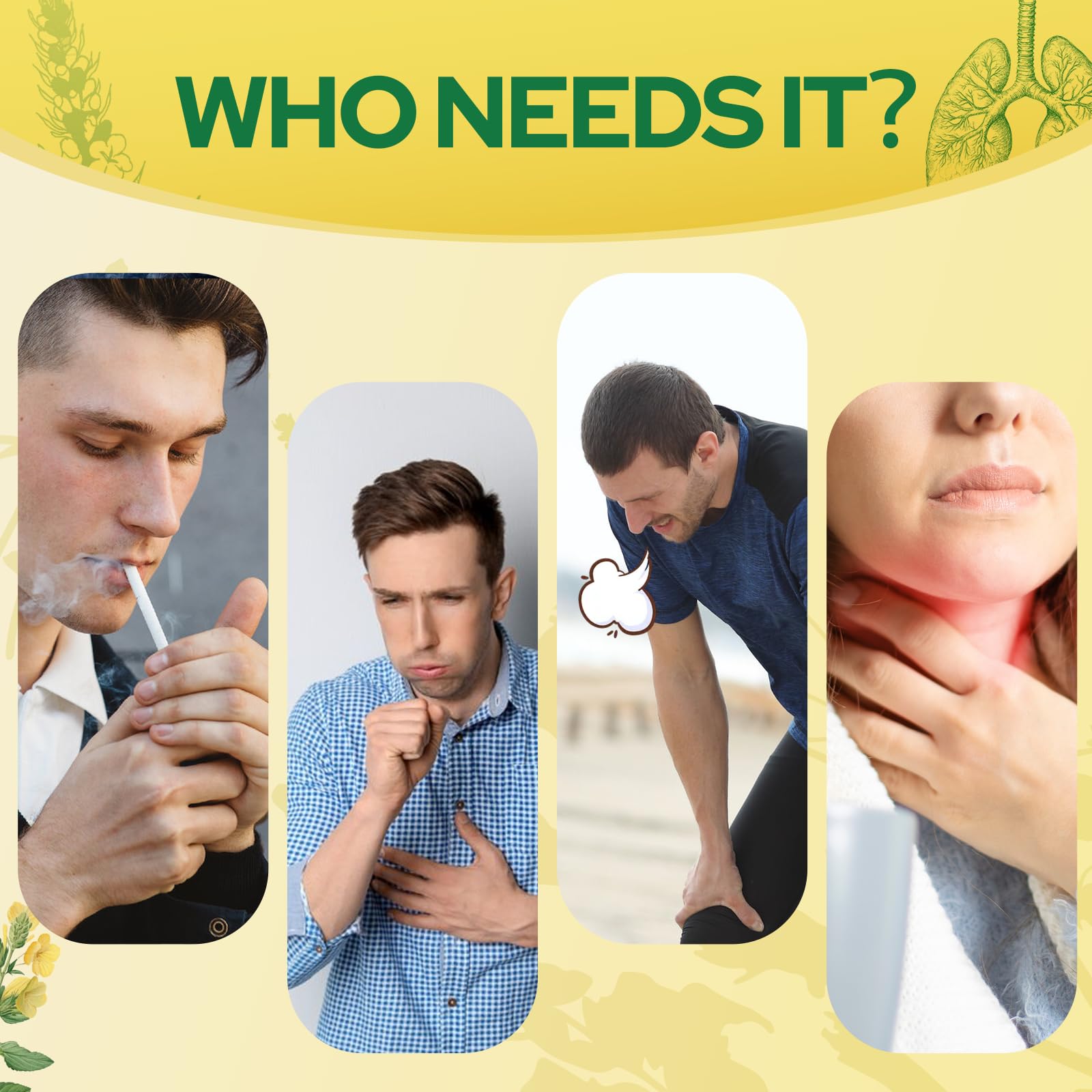 Esverco Mullein Gummies serving scene suggests daily lung health routine